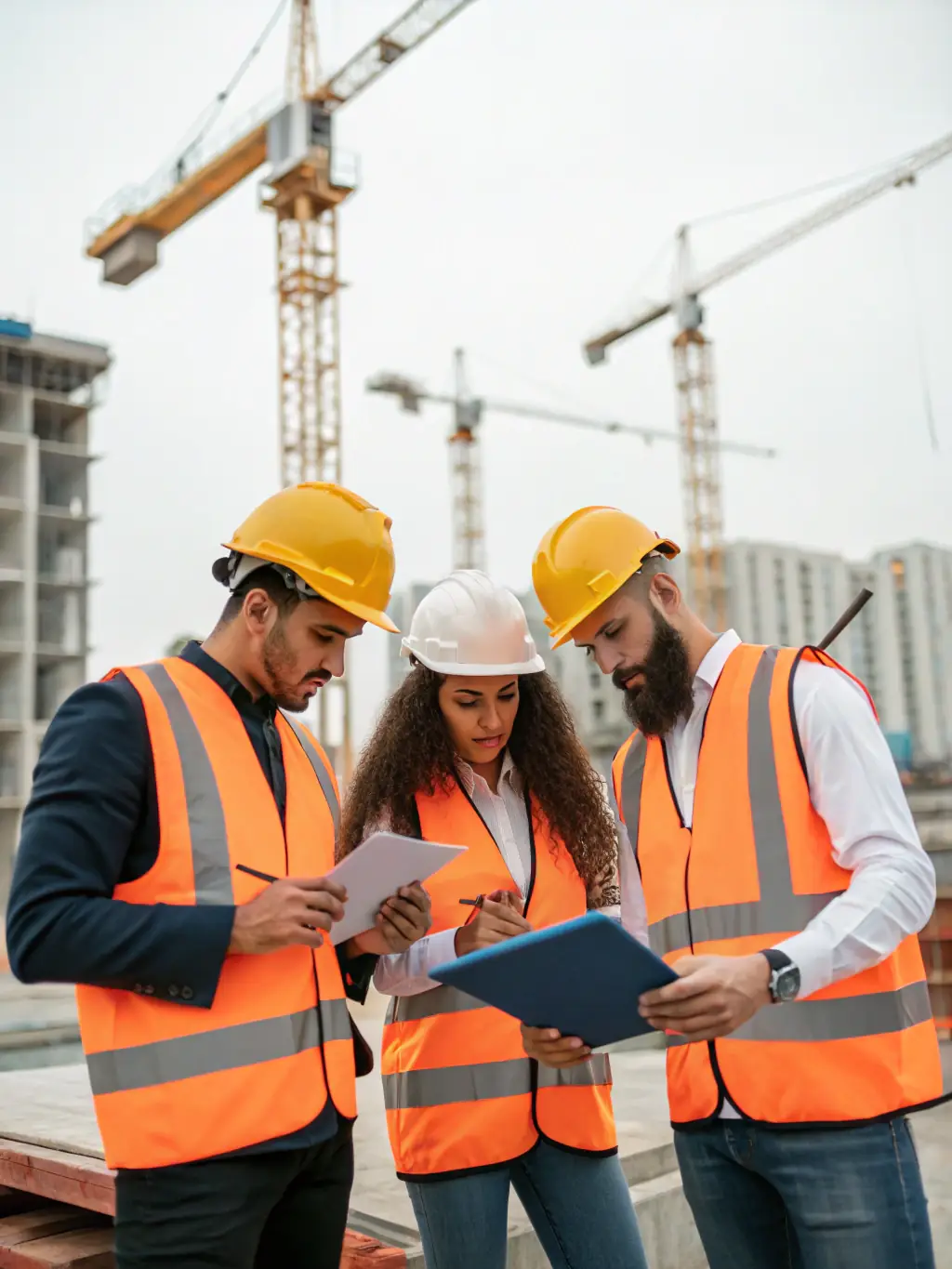 A group of EuroBati.es professionals collaborating on a construction project, showcasing their expertise and teamwork.
